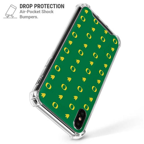 University of Oregon Pattern iPhone XS Max Clear Case